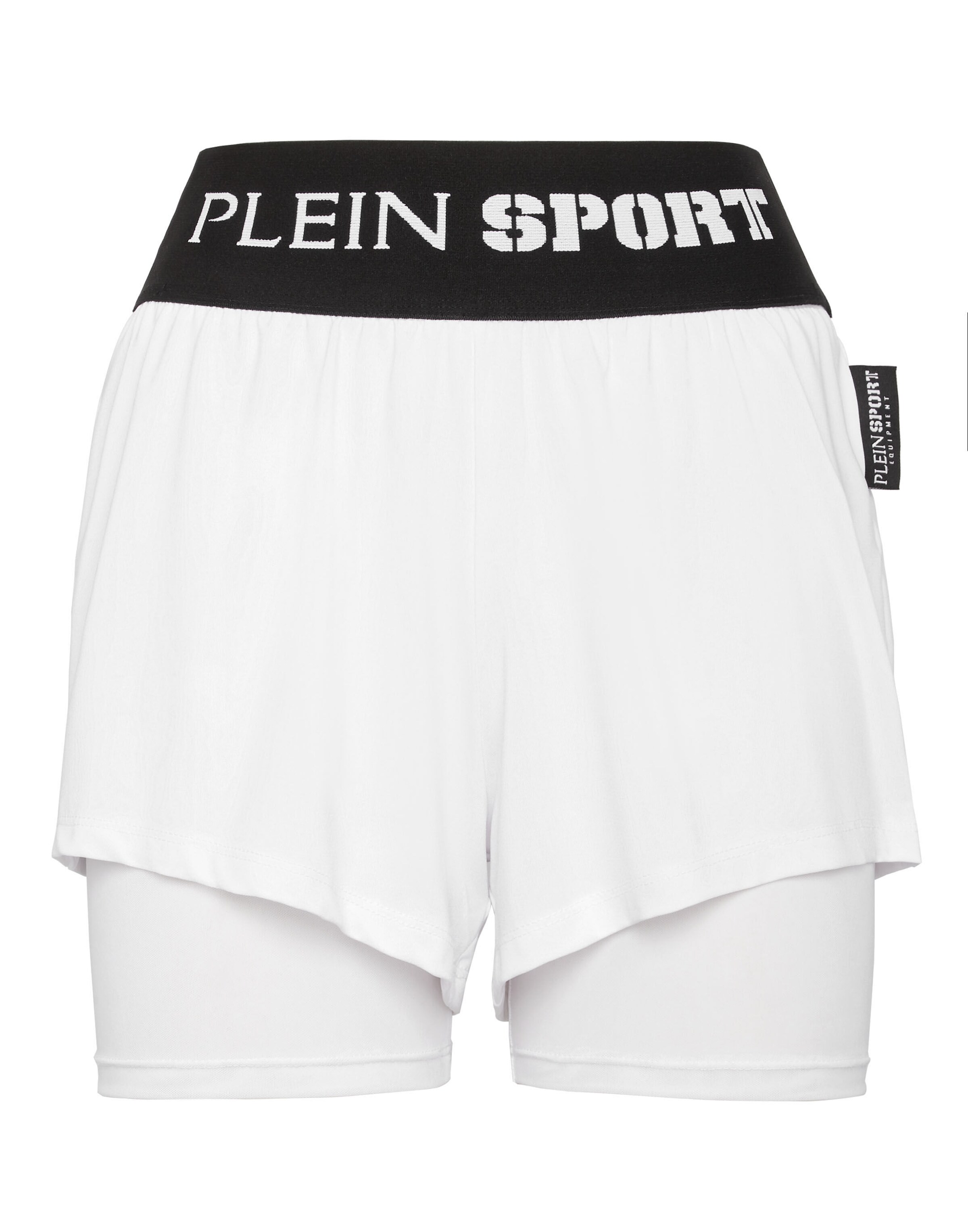 Plein Sport - regular Pantalón funcional en blanco: frente