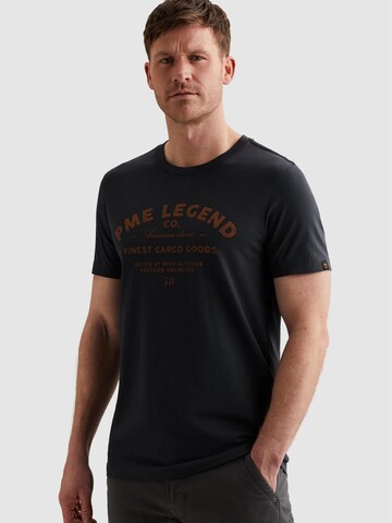 PME Legend T-shirt 'T-shirt in jersey with artwork' i blå