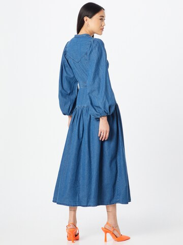 Robe-chemise 'Western' Warehouse en bleu