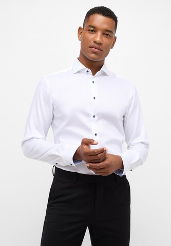 ETERNA Slim fit Zakelijk overhemd in Wit: voorkant