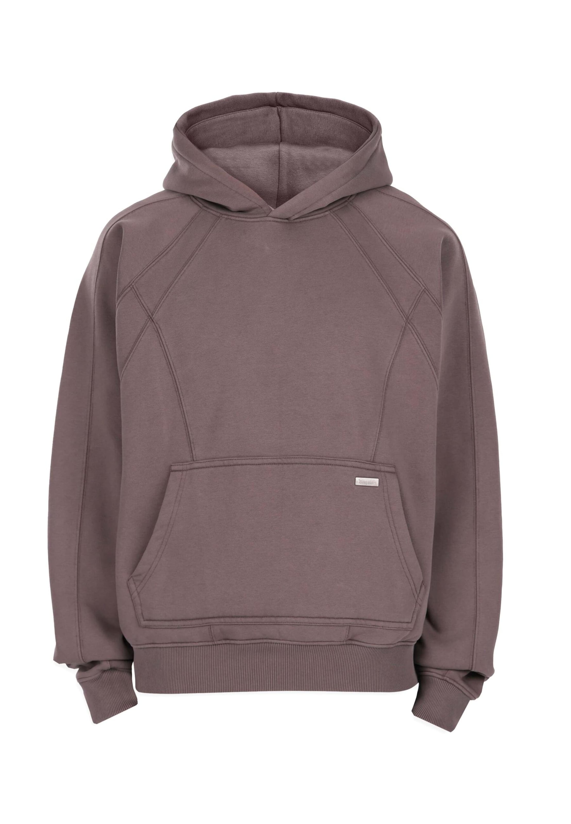 Dropsize Sweatshirt in Braun: Vorderseite