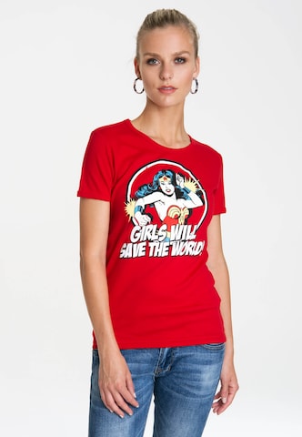 LOGOSHIRT T-Shirt 'Wonder Woman - DC Comics' in Mischfarben: predná strana