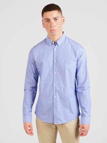 SCOTCH & SODA Regular fit Button Up Shirt 'Essential' in Blue: front