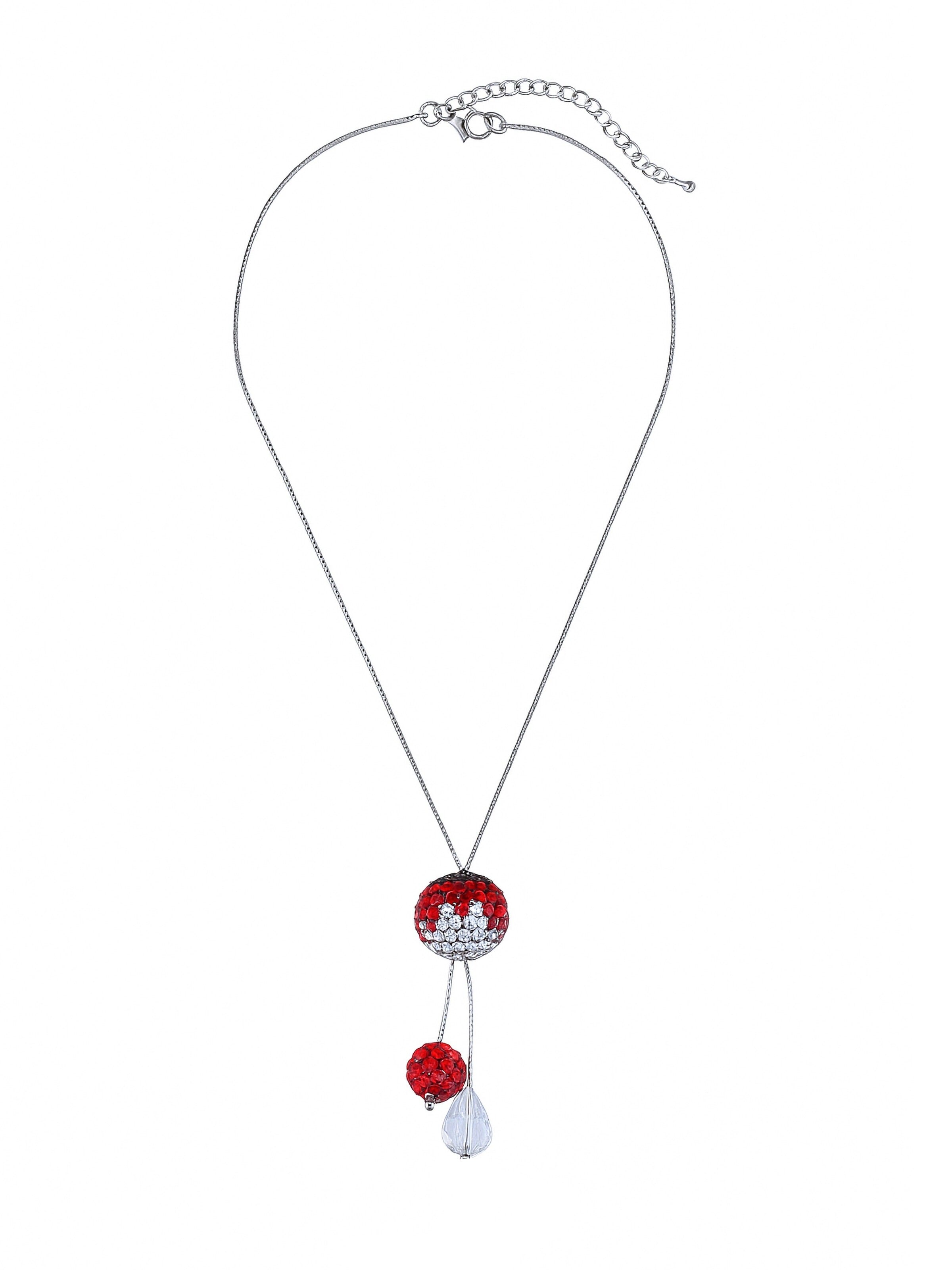 COLLEZIONE ALESSANDRO Necklace 'Valea' in Red: front