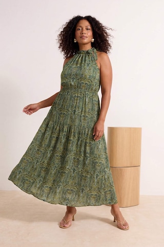 Trendyol Curve - Vestido de verano en verde