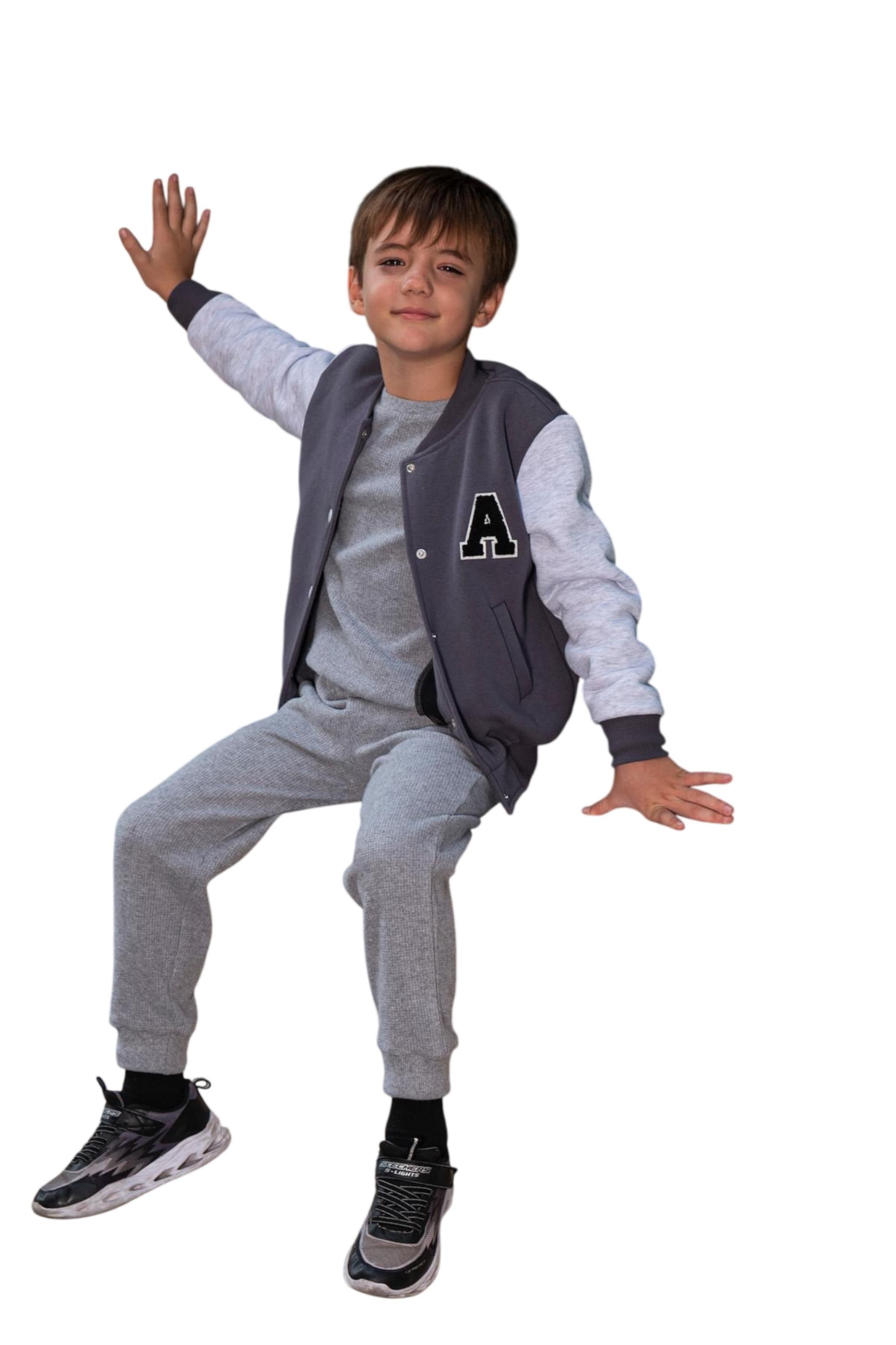 For You Moda Übergangsjacke in Grau: Vorderseite