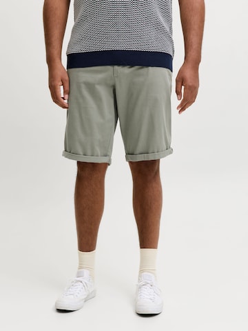 Regular Pantalon chino 'JPSTBowie' Jack & Jones Plus en vert : devant