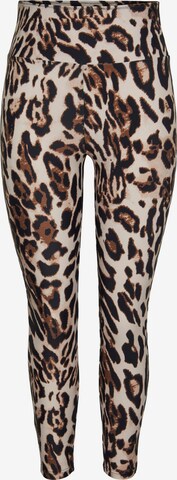 Regular Leggings 'OLEO' PIECES en beige : devant