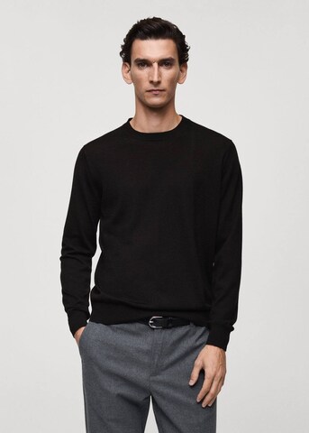MANGO MAN Pullover 'Willy' in Schwarz: Vorderseite
