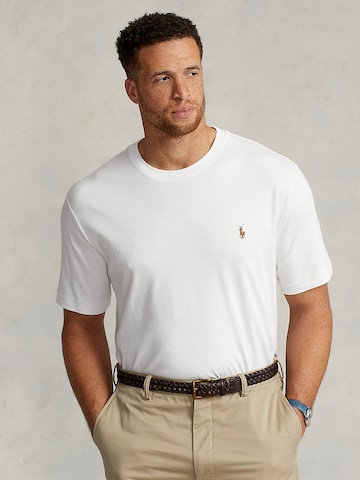 Polo Ralph Lauren Big & Tall Shirt in Wit: voorkant