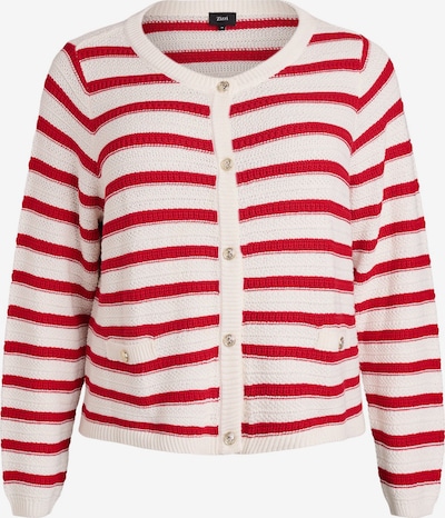 Zizzi Kardigan u crvena / bijela, Pregled proizvoda