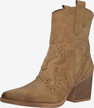 Salinyang Cowboy boot in Brown: front