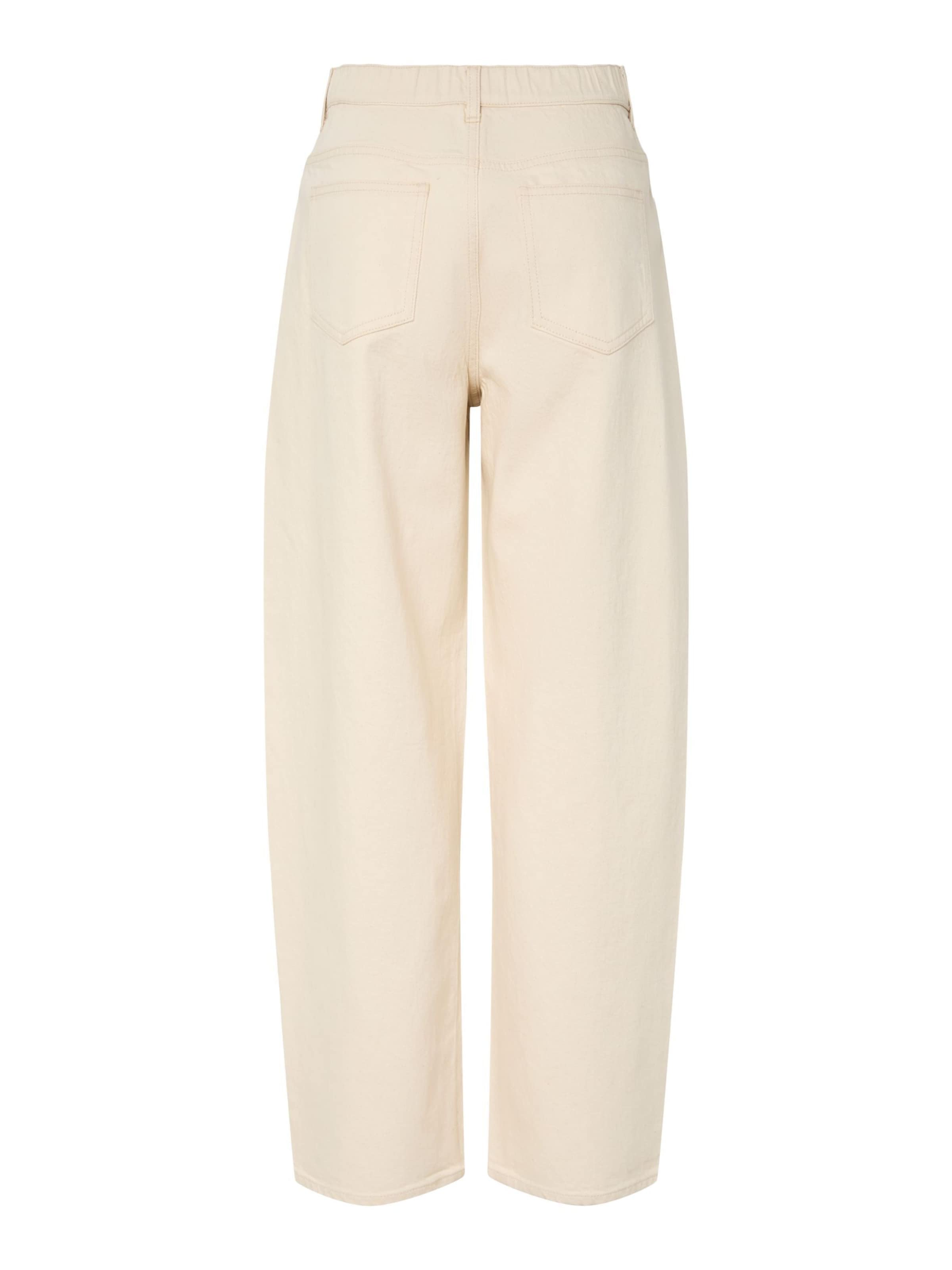 Barrel Jean 'PCGrace' PIECES en beige