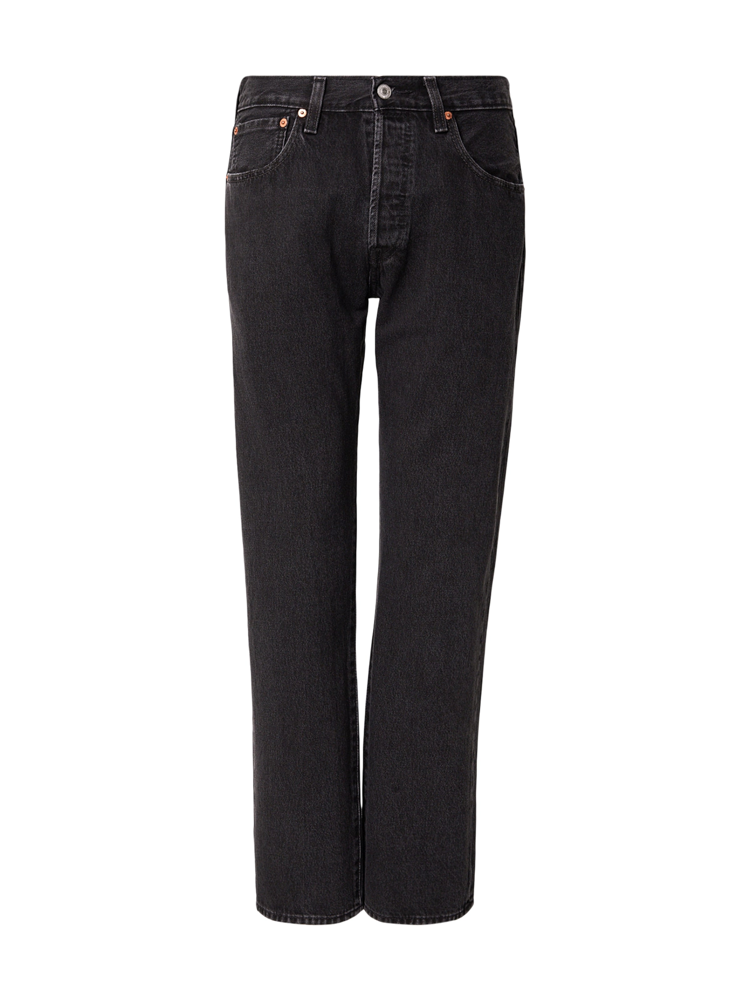 Regular Jean '501® RELAXED' LEVI'S ® en noir : devant