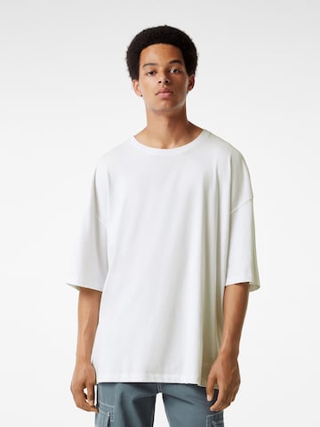 Bershka Shirt in Wit: voorkant