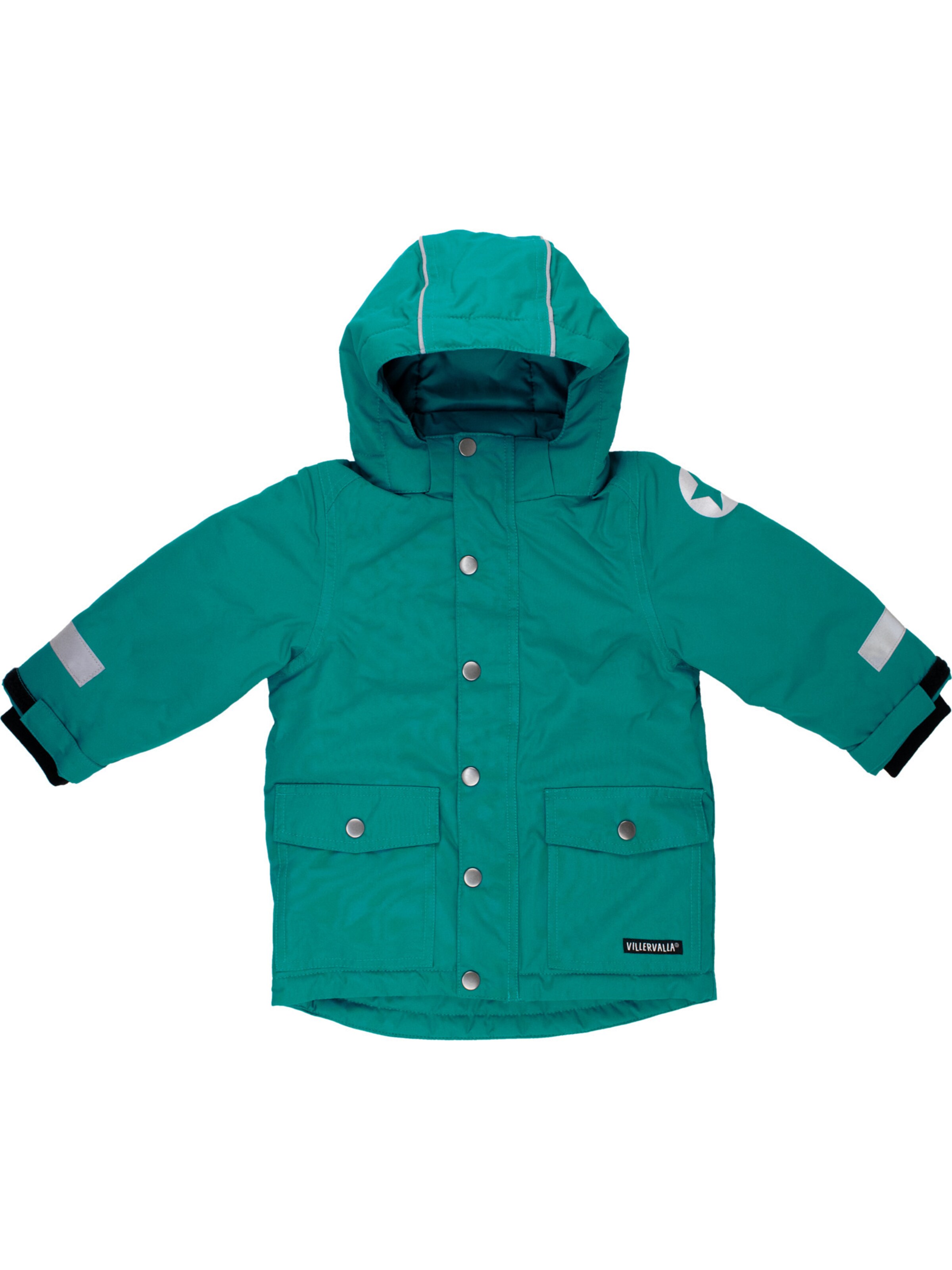 Villervalla Winter Jacket ' Basic ' in Green: front