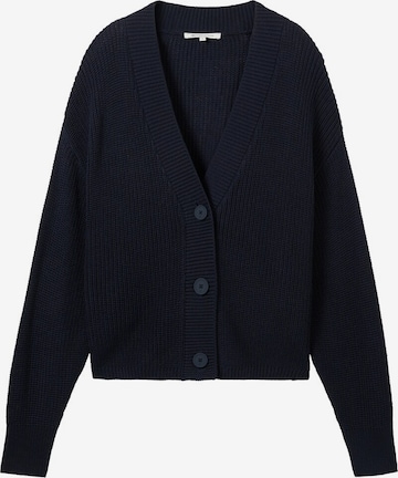 TOM TAILOR DENIM Knit cardigan in Blue: front