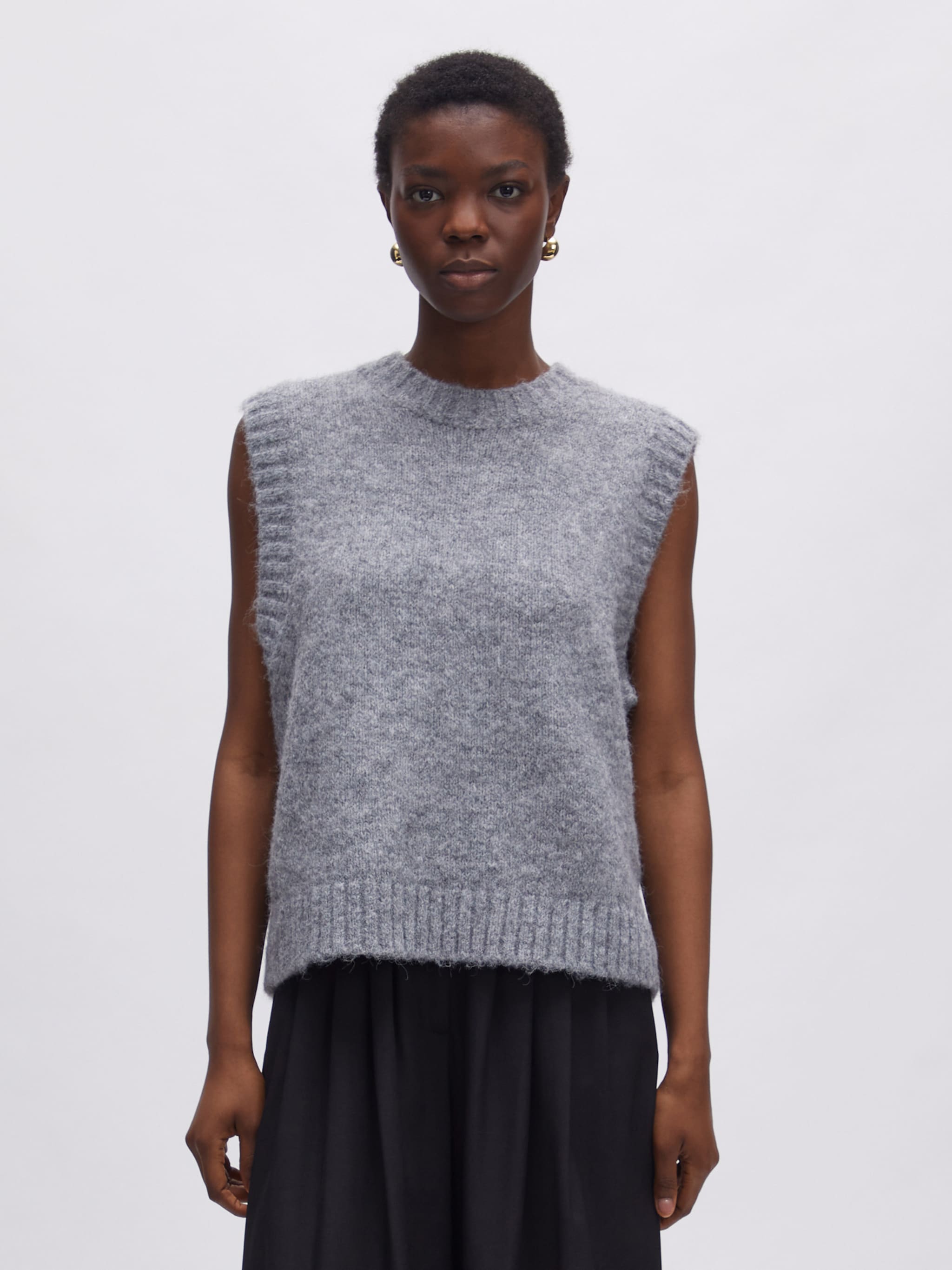 EDITED Producten Trui 'Xantara' Grijs gemêleerd