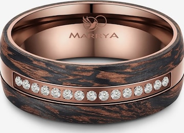 Anello 'MARRYA CB-03 Carbon-Bronze' di MARRYA in marrone: frontale