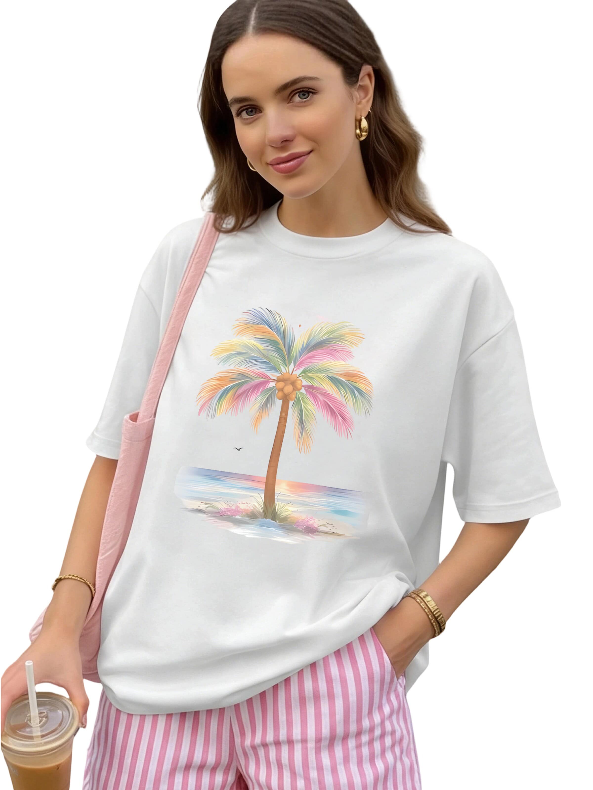 T-shirt GORHEY en blanc : devant