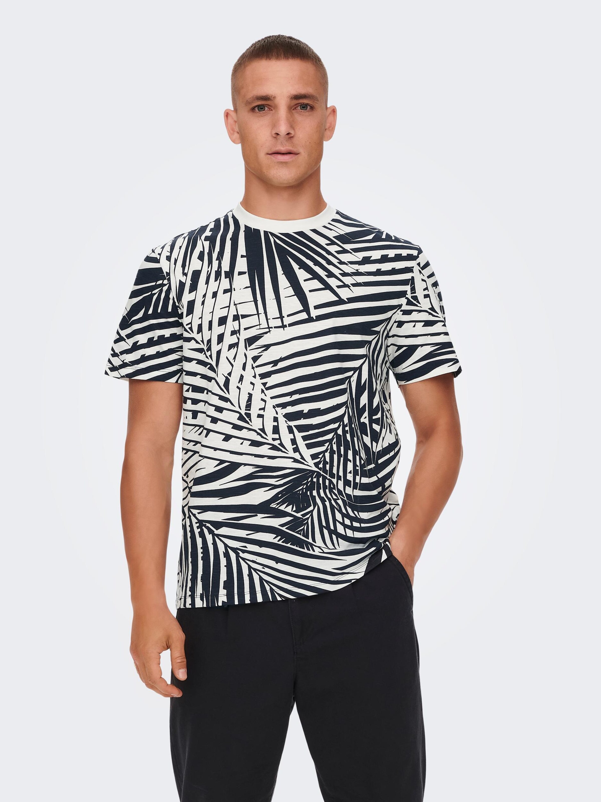 Männer Shirts Only & Sons T-Shirt 'GEORGE' in Navy - PT01050 Männer Shirts Only & Sons T-Shirt 'GEORGE' in Navy - PT01050