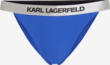 Slip costum de baie de la Karl Lagerfeld pe albastru: față