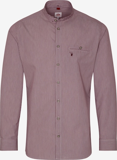 SPIETH & WENSKY Traditional Button Up Shirt 'Alexander' in Cream / Dark red, Item view