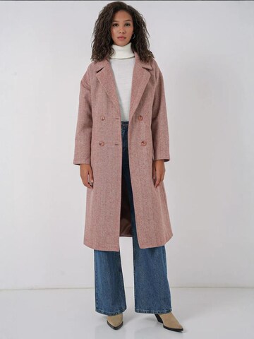 Bigdart - Sobretudo meia-estação em rosa