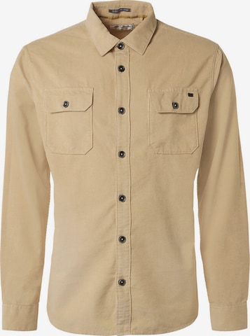 No Excess Regular fit Button Up Shirt in Beige: front