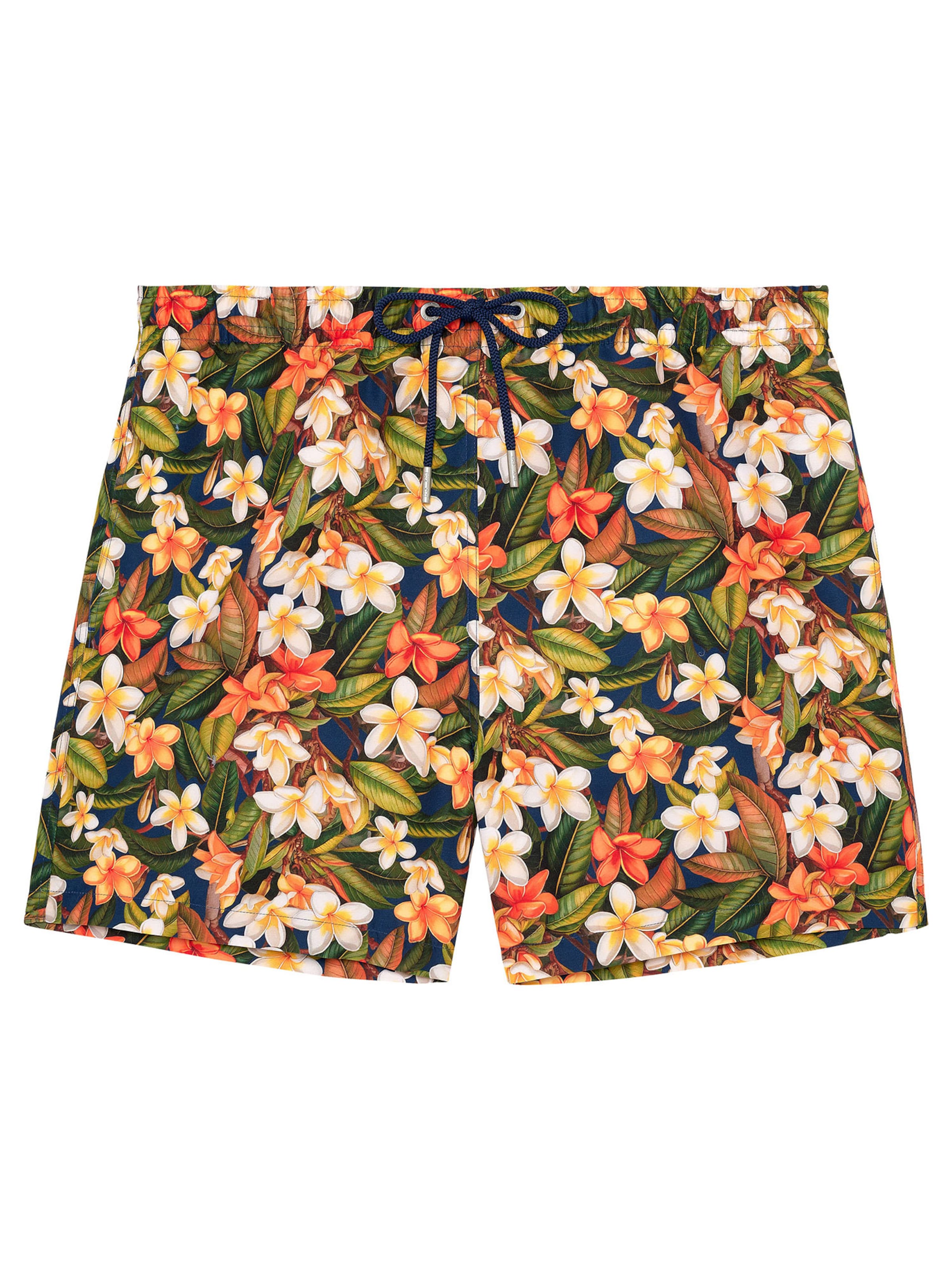 HOM Swimming shorts ' Beach Boxer Etna ' in Beige / Green / Orange, Item view
