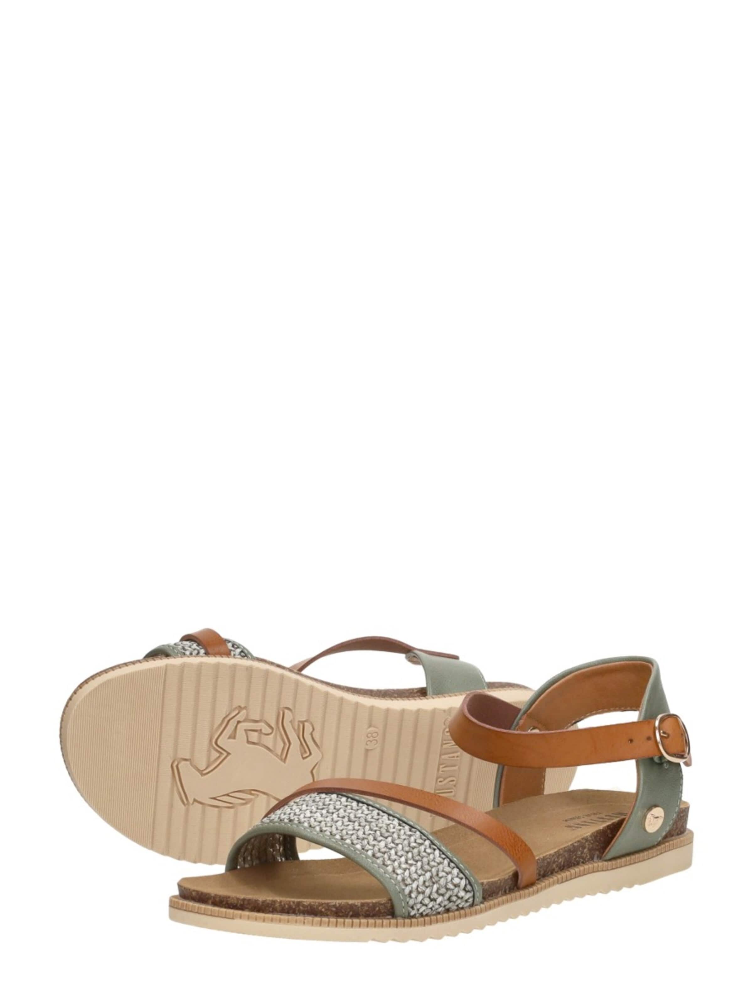 MUSTANG Sandal 'Sandalen Plat' in Green