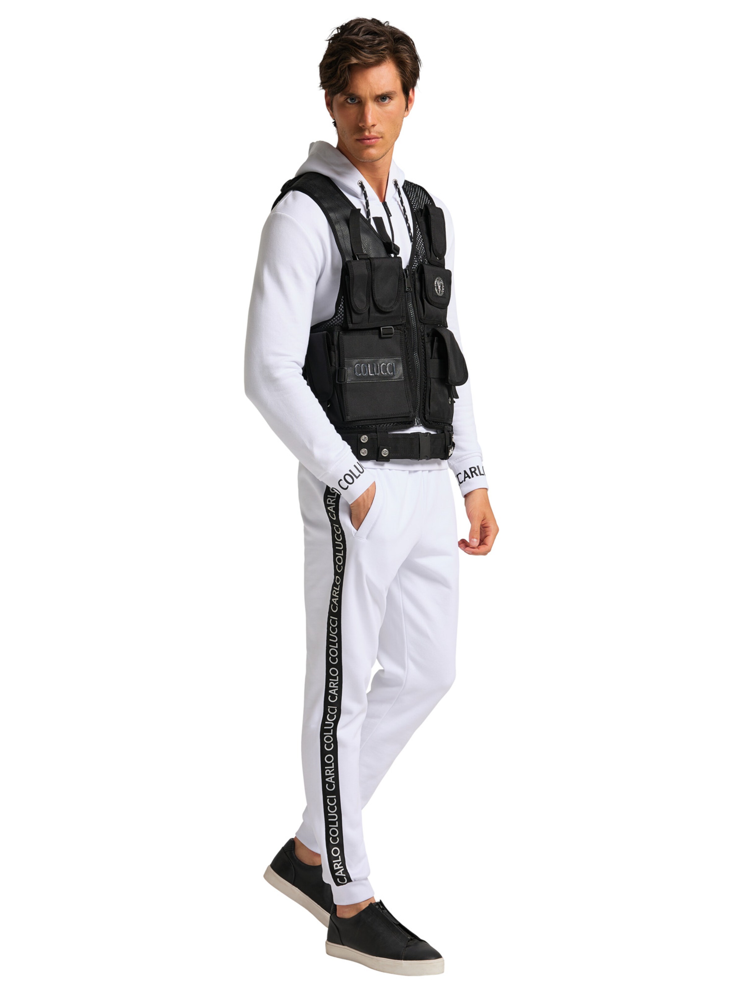 Carlo Colucci Weste 'Colombo' in Schwarz