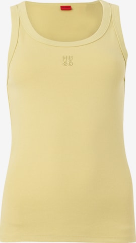 HUGO Τοπ 'Datamia' σε κίτρινο: μπροστά