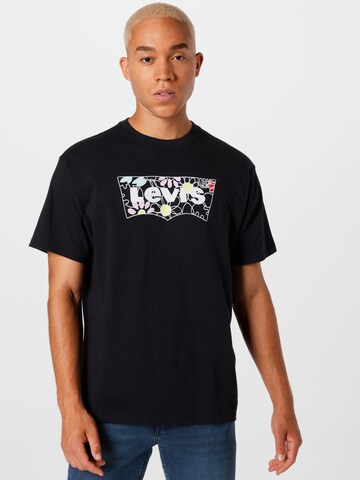 LEVI'S ® Skjorte 'Vintage Fit Graphic Tee' i svart: forside