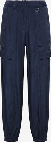 Effilé Pantalon cargo usha BLUE LABEL en bleu : devant