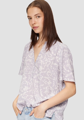 QS Bluse in Grau