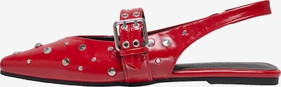 Balerinos su dirželiais 'ONLAURA-5' iš ONLY, spalva – ryškiai raudona / sidabrinė, Prekių apžvalga