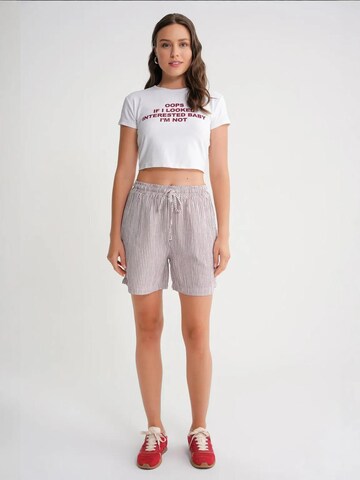 Wide leg Pantaloni di MixRay in rosso