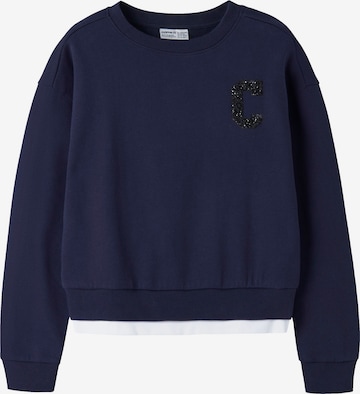 Sweat-shirt 'NKFRomako' NAME IT en bleu : devant