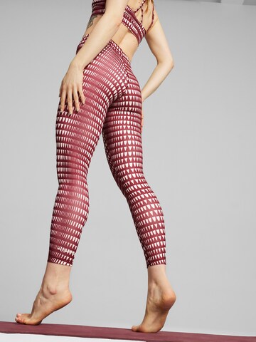 PUMA Skinny Sportbroek 'LEMLEM' in Rood