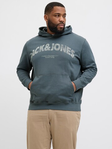 Felpa 'JORAlmeria' di Jack & Jones Plus in verde: frontale
