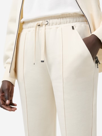 BOGNER Regular Trousers with creases ' Carey ' in White