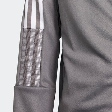 ADIDAS PERFORMANCE Skinny Athletic Jacket in Grey