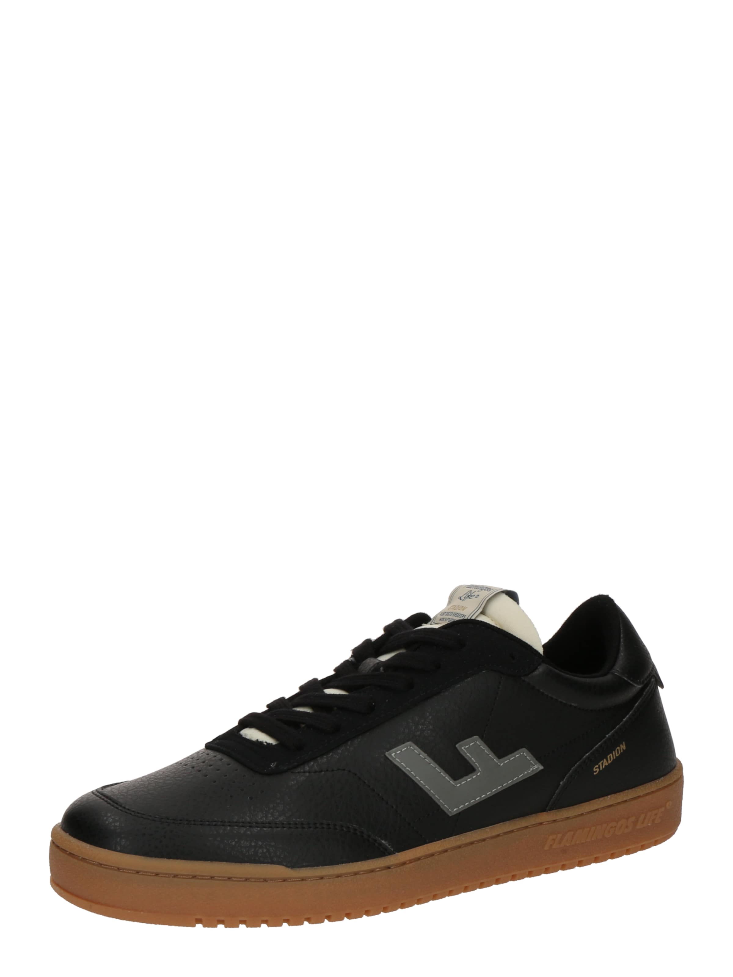 Flamingos Life Platform trainers 'Stadion' in Black: front