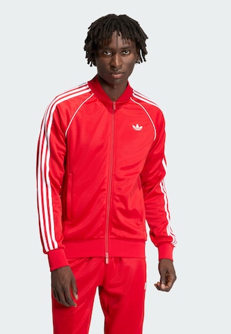 Veste de survêtement 'SST' ADIDAS ORIGINALS en rouge : devant