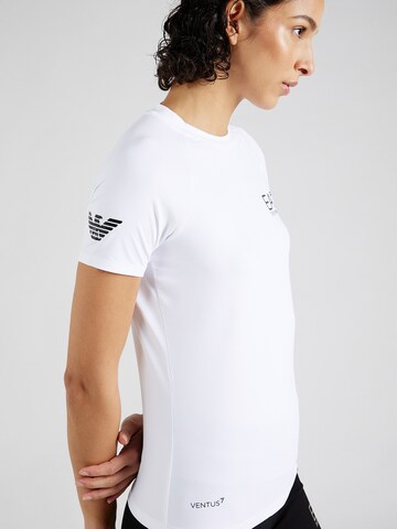 EA7 Emporio Armani - Camiseta funcional en blanco