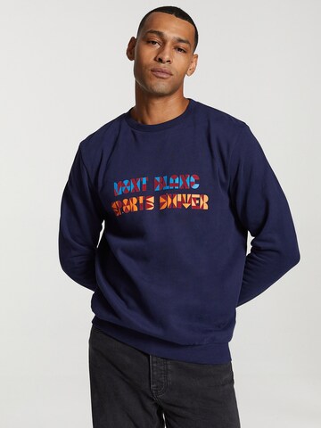 Sweat-shirt Shiwi en bleu : devant