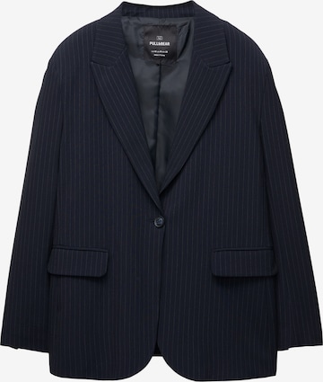 Sacou de la Pull&Bear pe albastru: față