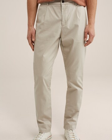 WE Fashion Regular Chino Pants in Beige: front