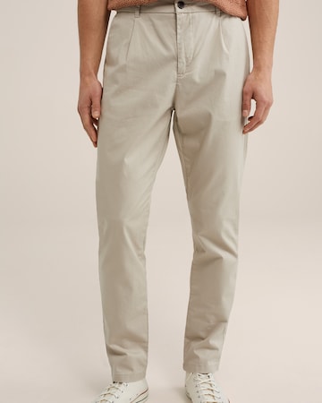 Regular Pantalon chino WE Fashion en beige : devant